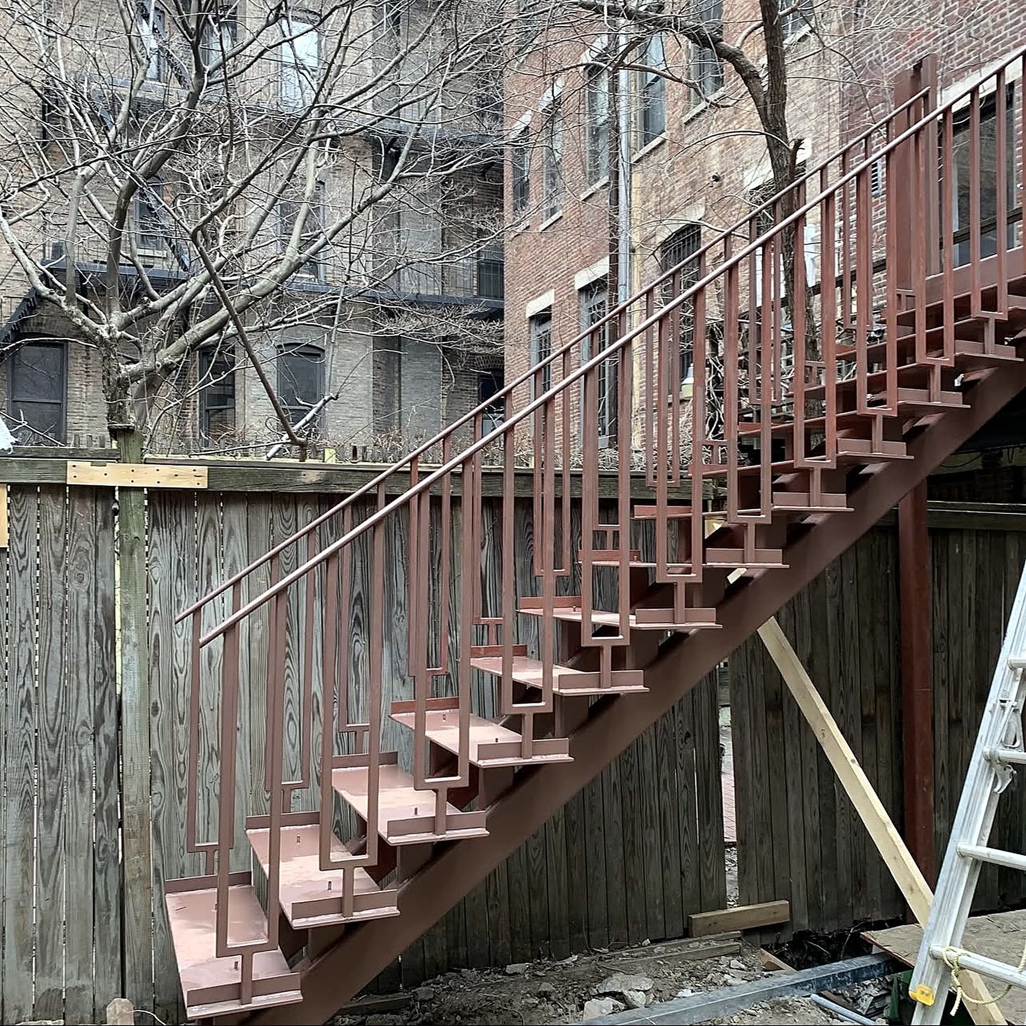 Exterior Steel Staircase, Staircase, Brooklyn, NY